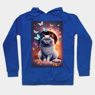 Cats And Butterflies In Space Hoodie